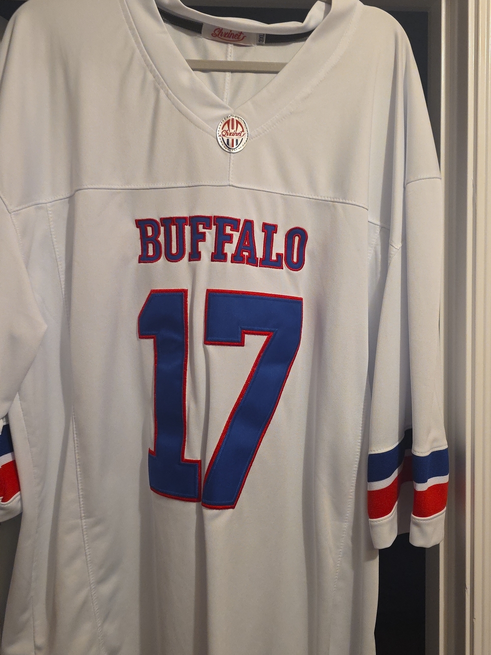 White Buffalo Number 17 Football Jersey